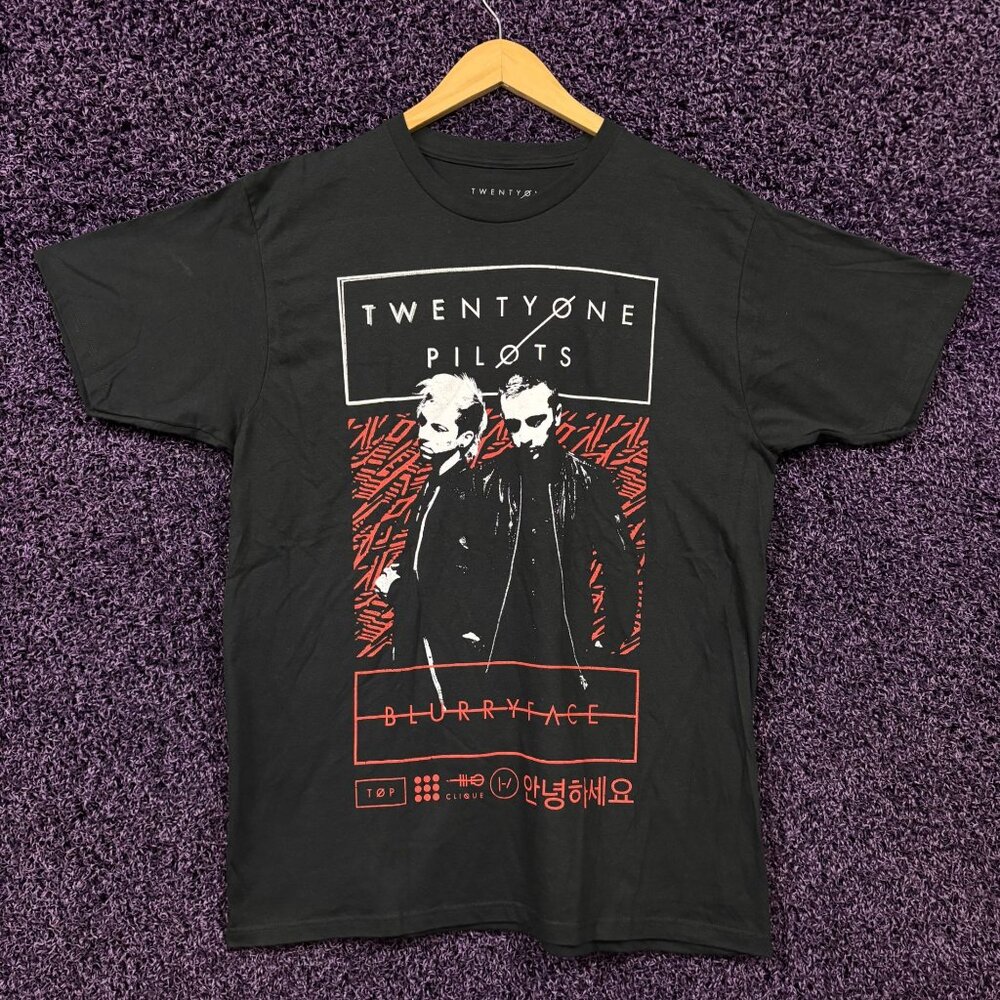 Twenty One Pilots Blurry Face Album Synth-Pop Duo T-Shirt L